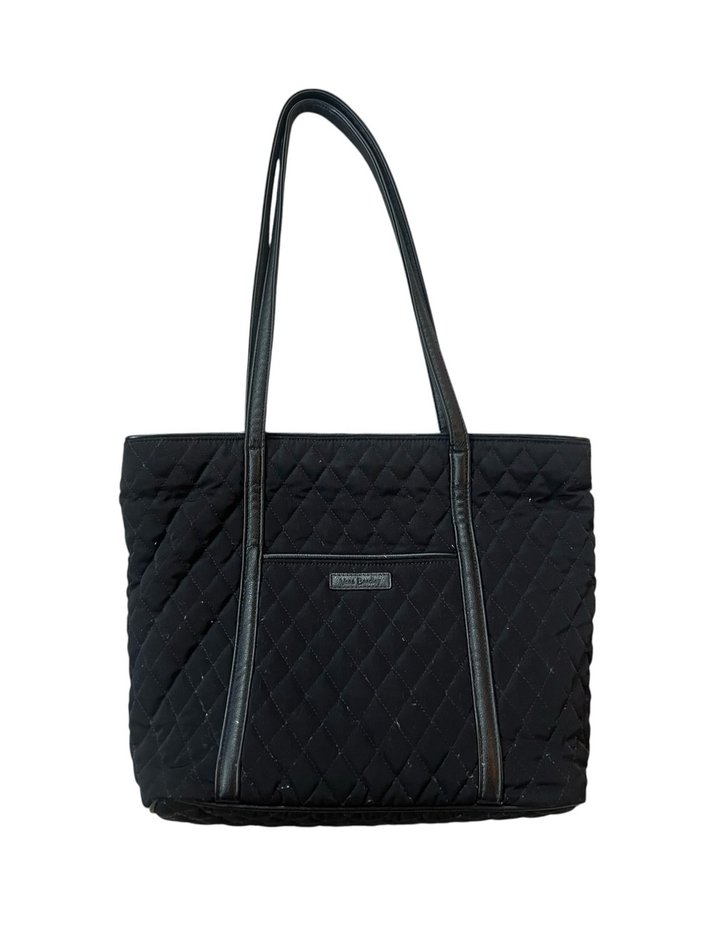 Vera Bradley Black Quilted Shoulder Tote
